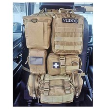 Tactical Vehicle Seat Back Organizer Molle Panel Upgrade Storage