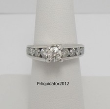 1.50CT Natural Diamond Engagement Anniversary Wedding Bridal Ring 14K White Gold