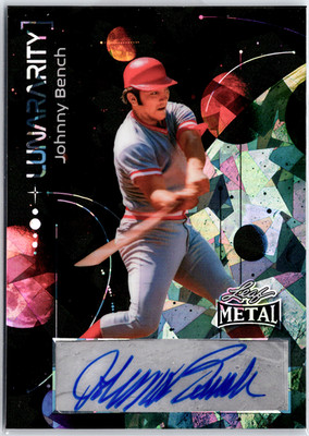 2025 Leaf Metal Baseball Johnny Bench Auto L-JB1 2/10 Lunararity