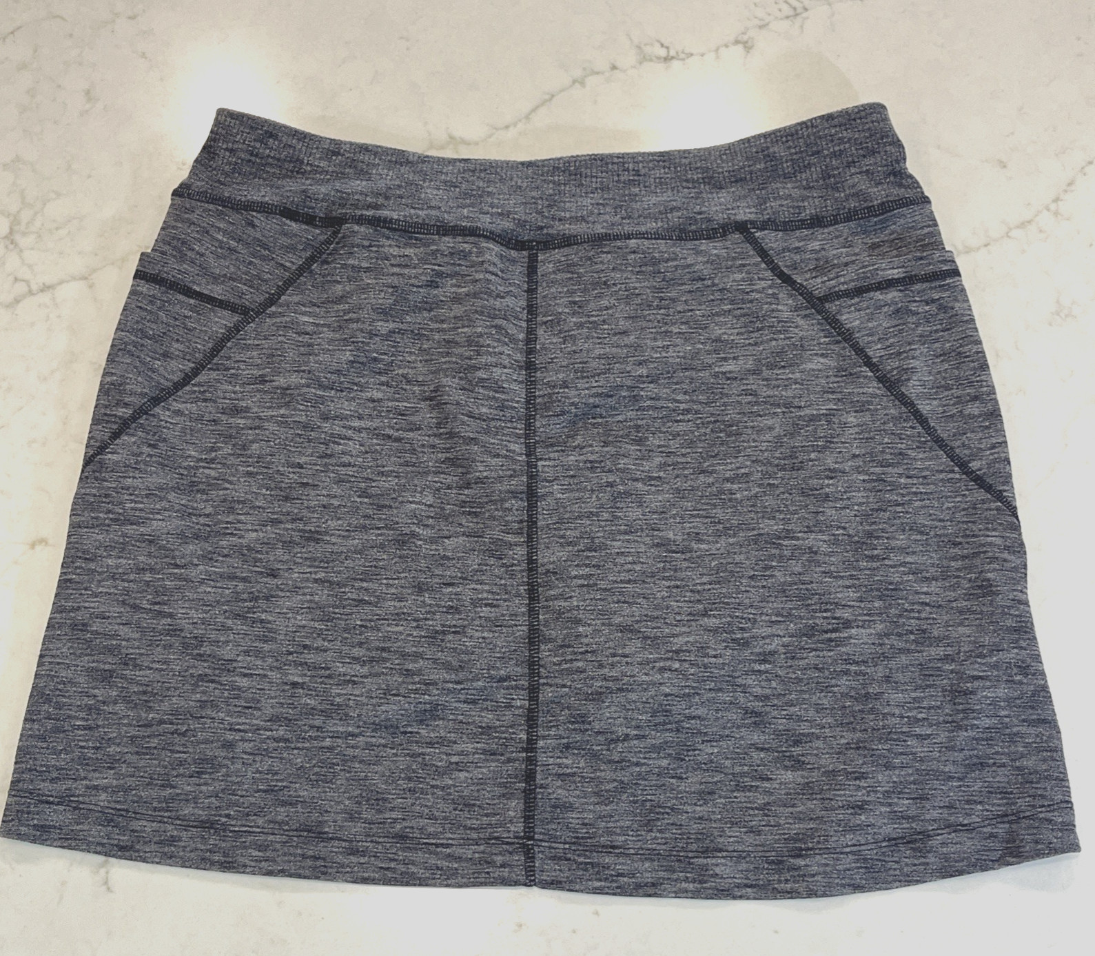 ATHLETA Excursion Large Skort Skirt Charcoal Gray… - image 2