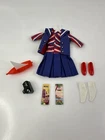 Vintage 1965 Barbie Skipper Ship Ahoy Dress Set 1918 Blue USA HTF