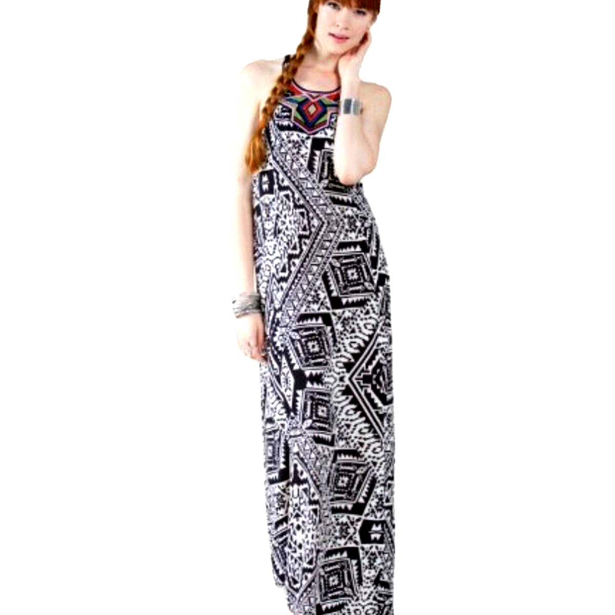 flying tomato halter maxi dress FIJI FLOWER HALTER WOVEN MAXI DRESS l FLYING TOMATO RED / M