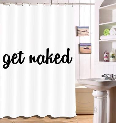 60//72//79/"Bathroom Waterproof Fabric Shower Curtain/&Hooks-Warm Xmas Tree House