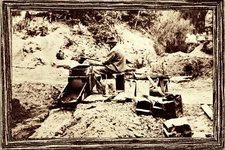 Placer Gold Miner sluice gulch Montana Postcard Big sky Magic Helmville MT