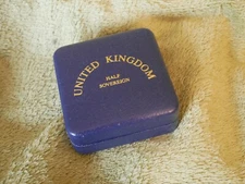 2000 gold half sovereign case, no coin!