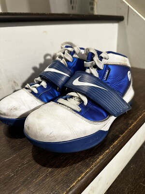 Nike Lebron Soldier 4 White And Blue Women s Size 9 Men s Size 7.5 eBay