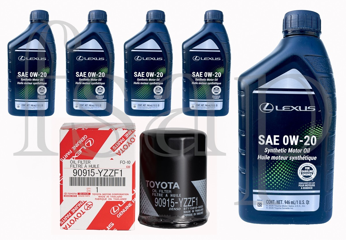 Full Synthetic Lexus Engine Oil Change Kit 2010-2012 Lexus HS250h