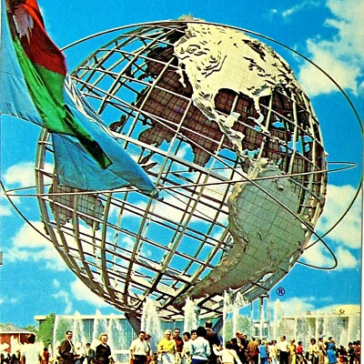 Postcard UNISPHERE (Theme), New York Worlds Fair, Queens, New York, 1964-1965