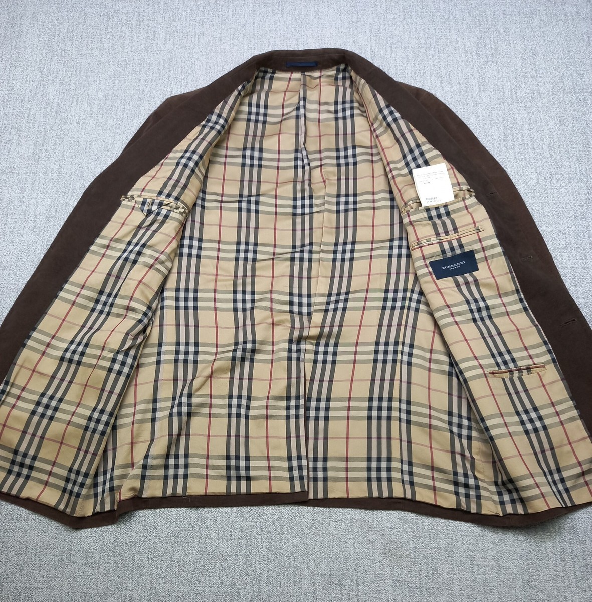 Burberry London 100% Cotton Blazer Sport Jacket Nova Check Burberry London 100% Cotton Blazer Sport Jacket Nova Check