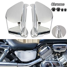 For Honda Magna VF750 VF750C VF750CD 1994-2004 Battery Side Fairing Cover Chrome