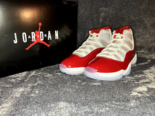 New DS Jordan 11 Cherry Red Men's Shoes CT8012-116 White Red US Szs 7-14 NIB