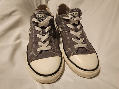 Converse One Star Sneaker Junior 5 Gray Low Miles Loved see photos unisex Shoes 