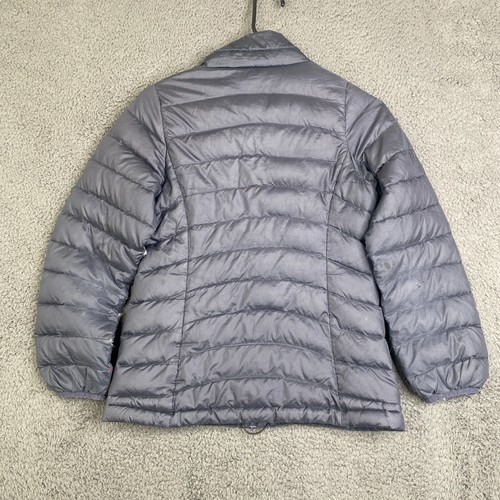 Patagonia Jacket Girls Kids Large 12 Gray Down Sweater Full Zip Puffer 68233 - Picture 14 of 16