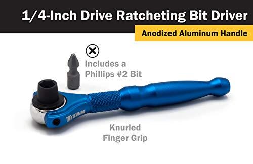 Titan Tools 11317 1/4 Drive Swivel Head Micro Bit Driver | eBay