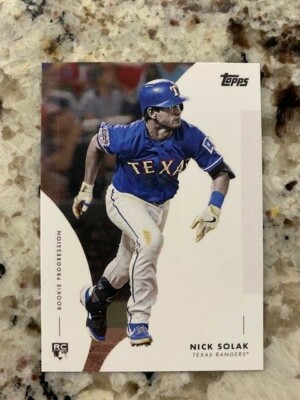 2020 TOPPS ON-DEMAND MLB ROOKIE PROGRESSION WAVE 1 CARD RANGERS NICK SOLAK #6