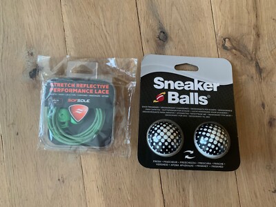 No Tie Elastic Lace Fast Lock Laufschuh Schnürsenkel Grün 96cm + Sneaker Bälle Geschenk
