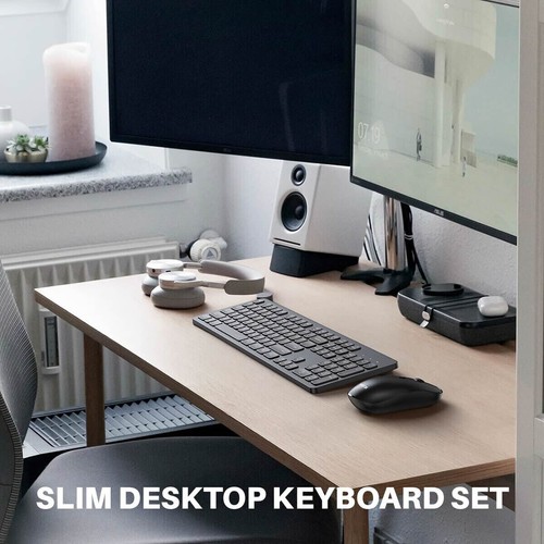 2.4GHz Wireless Keyboard And Mouse Set UK USB Dongle For PC Laptop Full-Size - Picture 9 of 12