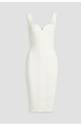 Victoria Beckham Pencil Fitted Off White Dress 10, UK14 NWT