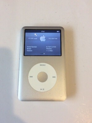 Apple iPod Classic 7th Generation Silver 80GB - Latest Model