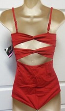 GIRLS Double TWISTY BACK LEOTARD Garnet Red CAMISOLE Gilda Marx
