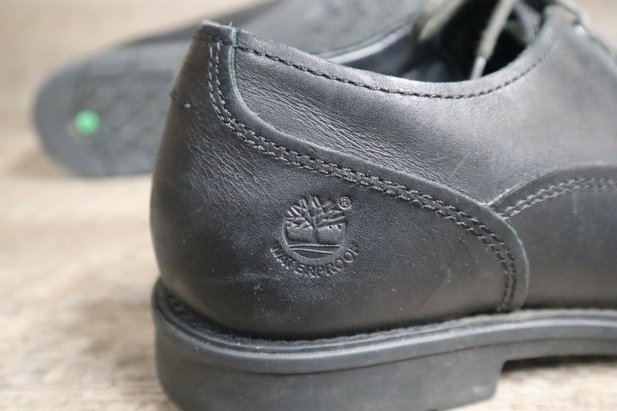 Timberland Oxfords Mens Black Leather Lace Up Smart Comfort 