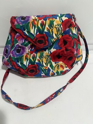 Sutton Plaza Flower Handbag. Purse. Nice Shoulder Bag.