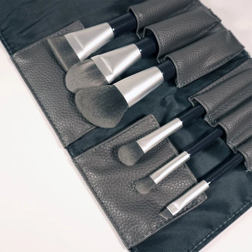Serie Luxus Holzkohle schwarz antibakterielle Pinsel Reise Set Schönheit Pinsel - Bild 5 von 7