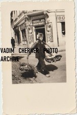 Old Romania Photo Original WWII Gypsy street seller