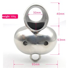 Stainless Steel Male Heavy Duty Weight Testicle Ball Scrotum Stretcher Device