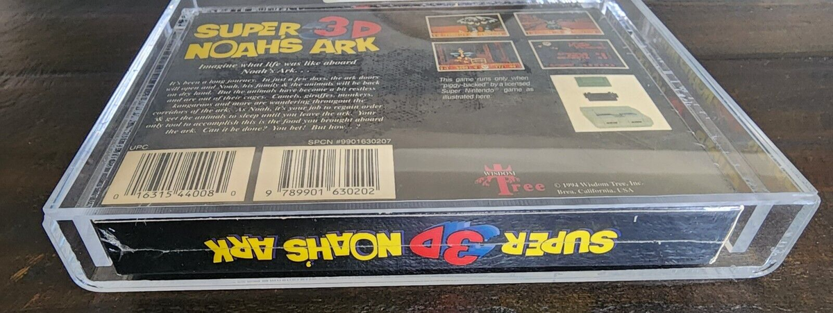Super 3D Noah's Ark NIB Graded VGA 80 Super Nintendo SNES | eBay
