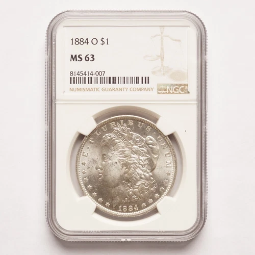 1884-O Morgan Silver Dollar NGC MS63