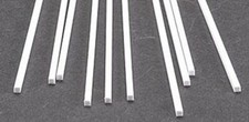 Plastruct .100 x Square Rectangular Rods Styrene 10  90770 x