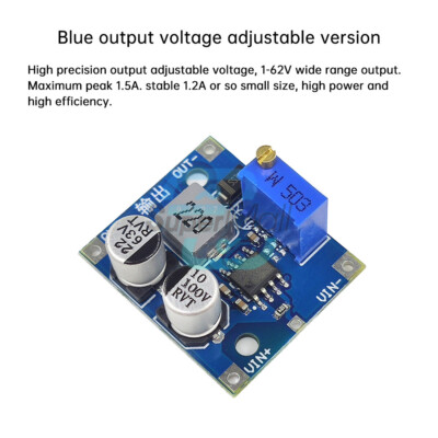Mini DC-DC Step-Down Power Module Buck Converter 5-80V to1-62V Adjustable 1.5A
