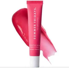 Lip Butter Balm Treatment for Hydration + Nourishing Shine - Pink Guava 0.5 oz