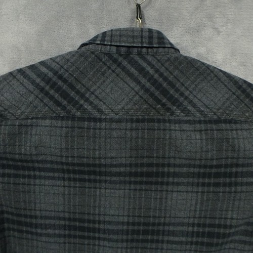 Brixton Shirt Mens Medium Gray Plaid Flannel Outdoor Button Up Casual - Picture 5 of 10