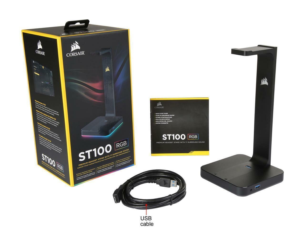 CORSAIR GAMING ST100 RGB Premium Headset Stand with Surround 843591028967 | eBay