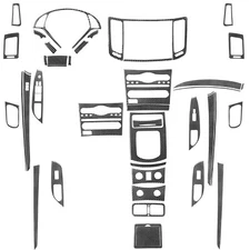 42Pcs Carbon Fiber Interior Full Set Cover Trim Kit For Infiniti G37 2010-2013