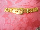 Vintage Gold Tone Bracelet With Buckle Clasp KJ — photo 1