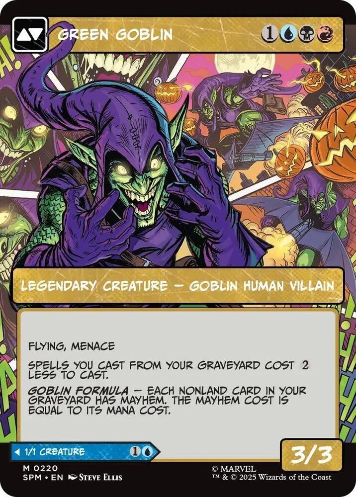 Norman Osborn / Green Goblin FOIL (Borderless) MTG Marvel's Spider