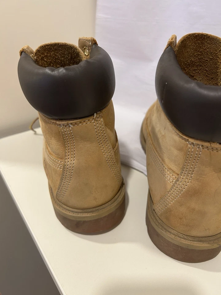 Timberland 6 Pulgadas Botas Impermeables Para Hombres Talla 7 Trigo Cuero Nubuck Zapato de Trabajo Foto 3 de 4