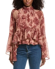 Avec Les Filles Printed Blouse Women's