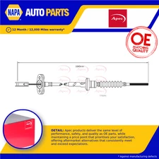 Clutch Cable fits DAEWOO MATIZ 8 98 to 05 F8CV 96243488 96243498 Apec Quality