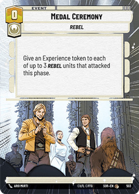 Medal Ceremony - HYPERSPACE - Spark of Rebellion - Star Wars Unlimited