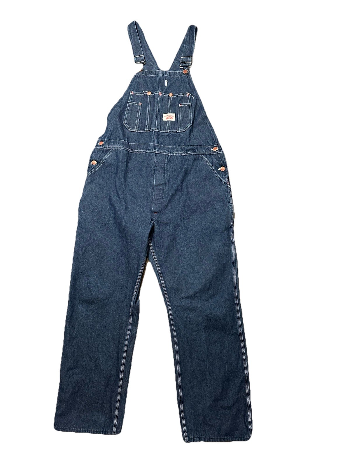 Round House Denim Overalls Menswear Workwear Carpenter Bib Overalls