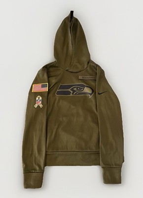 AUTHENTIC Nike Seattle Seahawks Salute To Service Hoodie Herren NFL Sidelin