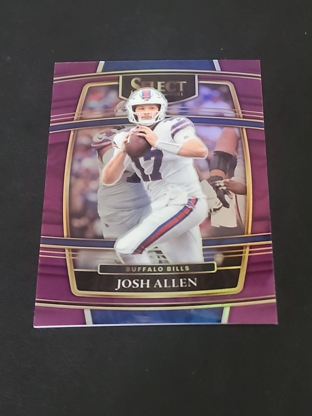 2021 Josh Allen Panini Select Counvourse #6 Purple Prizm Numbered 28/75 Bills SP