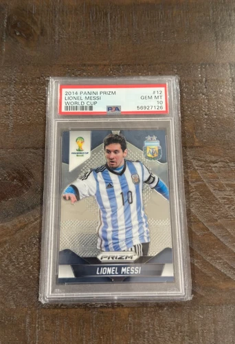 2014 Panini Prizm World Cup Lionel Messi PSA 10 Argentina