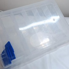 Flambeau Tackle Box clear divider storage organizer jewelry crafts plastic USA