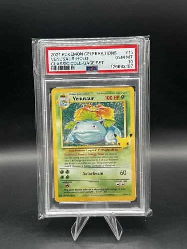 Venusaur 15/102 Celebrations: Classic Collection Holo Pokemon PSA 10