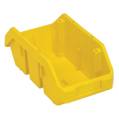 QUANTUM STORAGE SYSTEMS QP1265YL Cross-Stacking Bin,Yellow,PP,5 in 2TB63